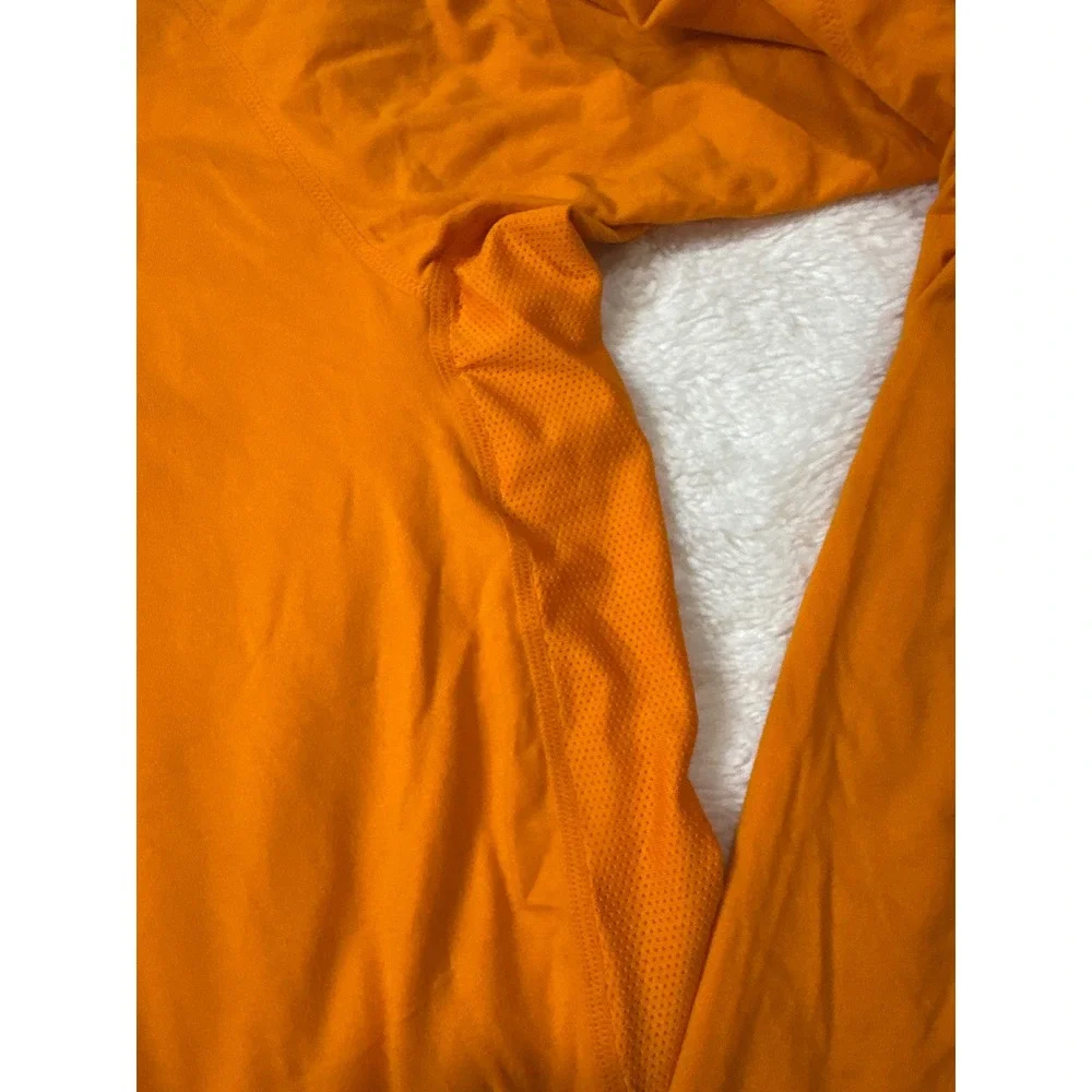 Nike Dri-FIT Quarter Zip Pullover Women Small Orange Excellent Long Sleeve Top